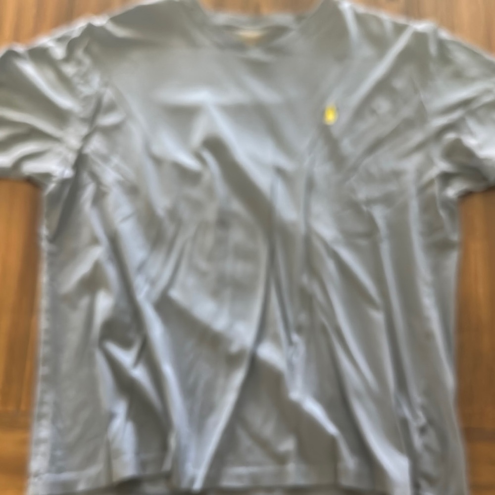 Blue Gray T-Shirt with YellowPolo  logo
